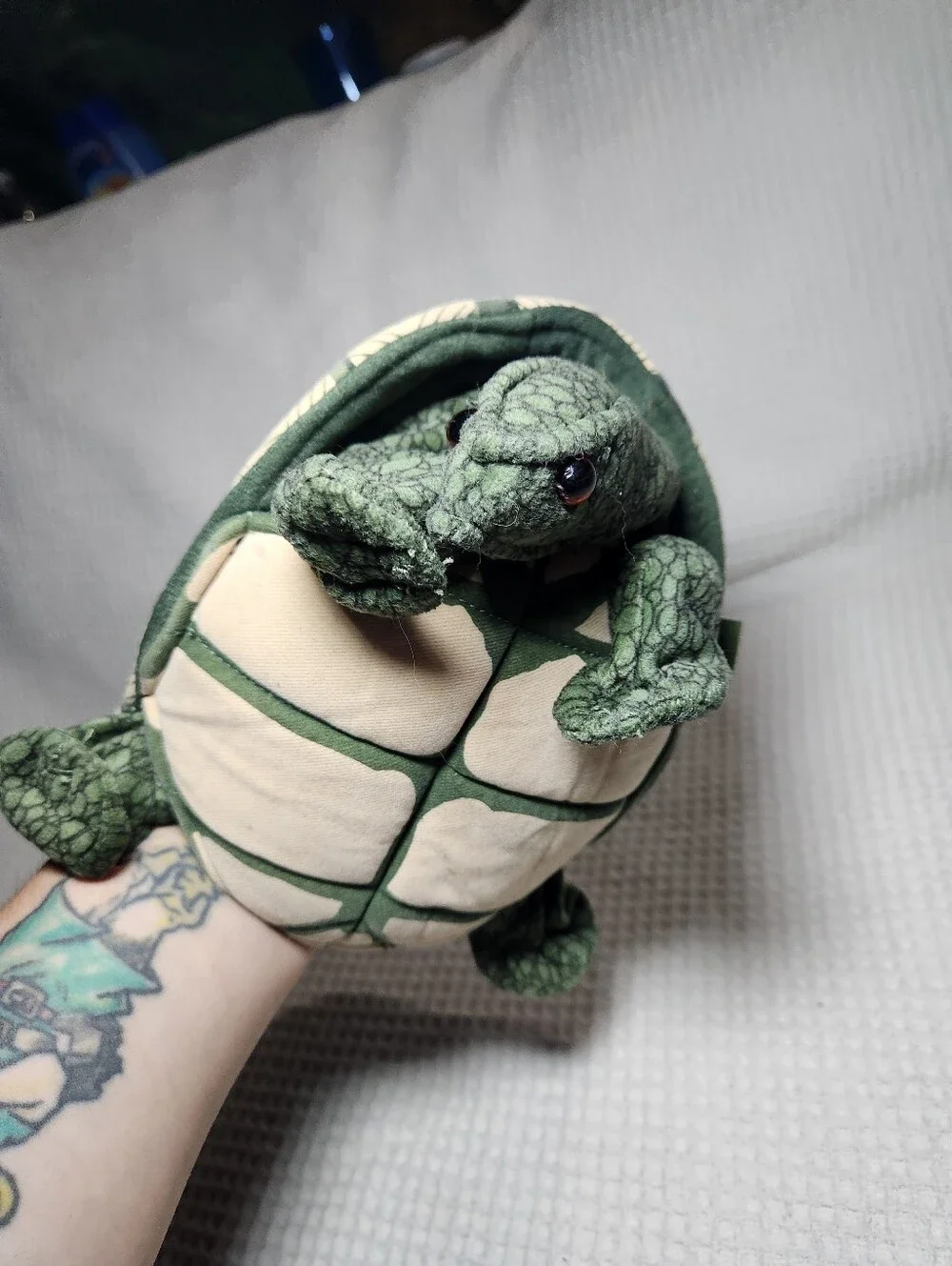 Folkmanis Tortoise plush hand puppet